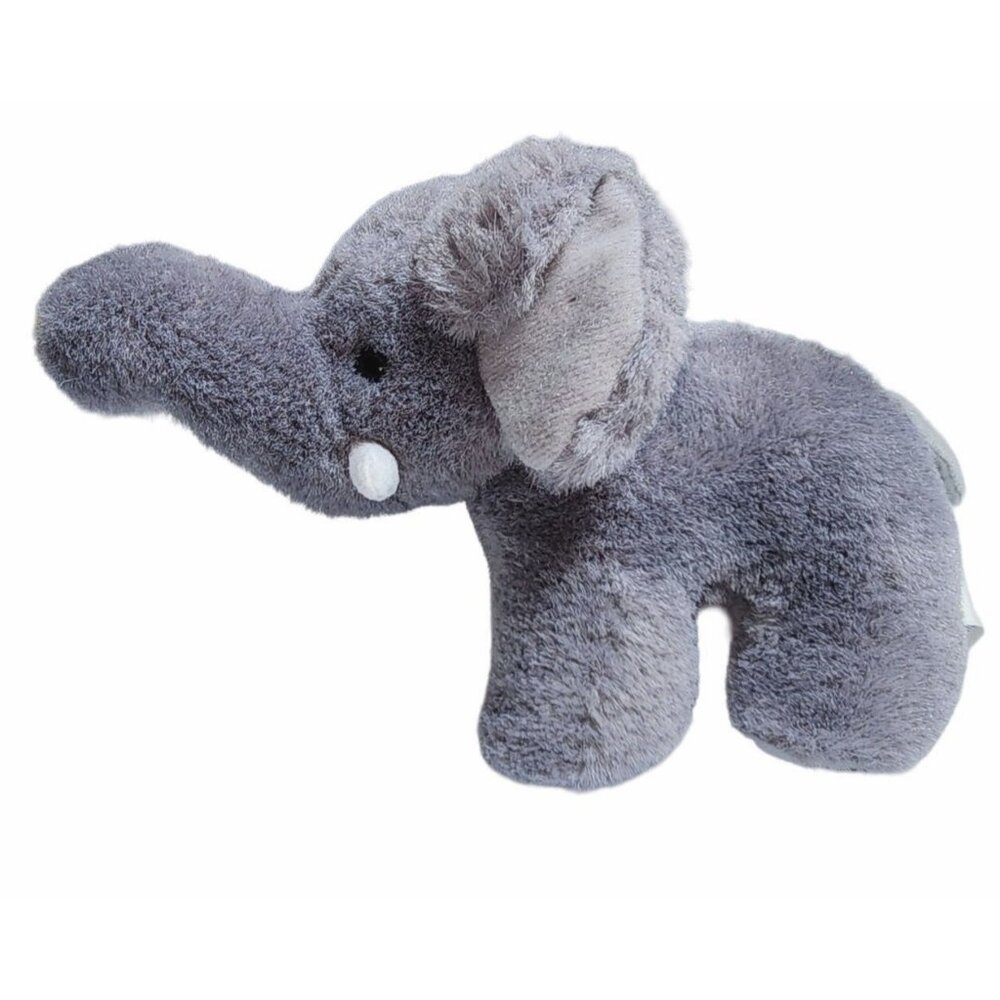 Vintage Nanco Elephant Plush Stuffed Animal 7 Inch Fuzzy Stands Up Cute
